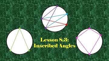 Lesson 8.3: Inscribed Angles
