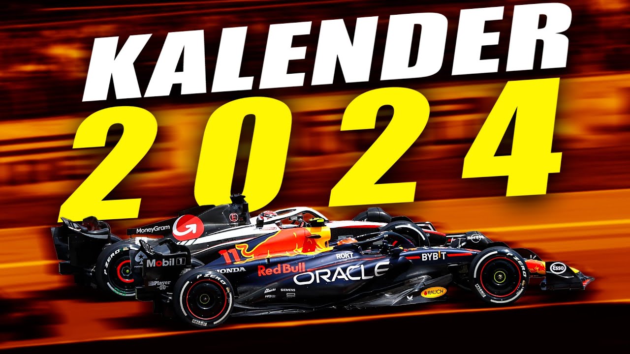 Neuer Formel 1 Rekord-Kalender 2024 3 von 24 Grand Prix am Samstag!