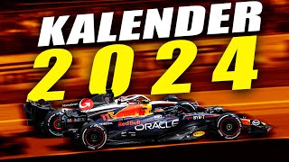 Neuer Formel 1 Rekord-Kalender 2024:  3 von 24 Grand Prix am Samstag!