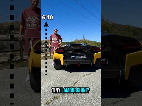 This is how I fit at 6’10 in the Lamborghini Temerario