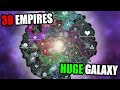 I simulated 39 empires on a huge stellaris galaxy