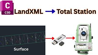 Export Surface (LandXML) from Civil 3D to Total Station | Complete Practical Method Export Surface (LandXML) from Civil 3D to Total Station | Complete Practical Method