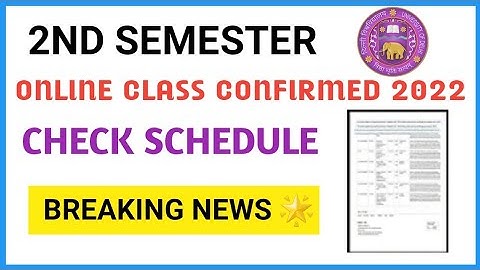 Du SOL Second Semester Classes Timetable Release 2022 | SOL 2nd Semester Classes Update 2022...