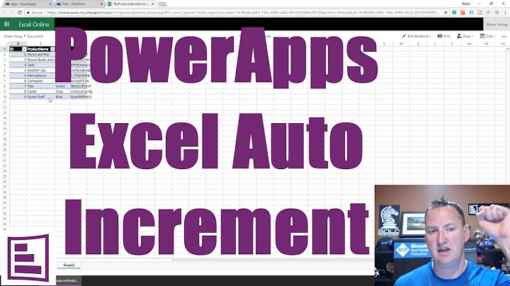 PowerApps Excel Auto Increment Column