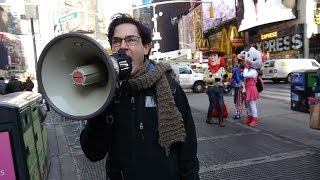 Live Facebook Status Updates in Times Square