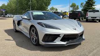 Silver 2026 Chevrolet Corvette 2LT Wolfe Chevrolet Edmonton | Stock Number: 1Y115279