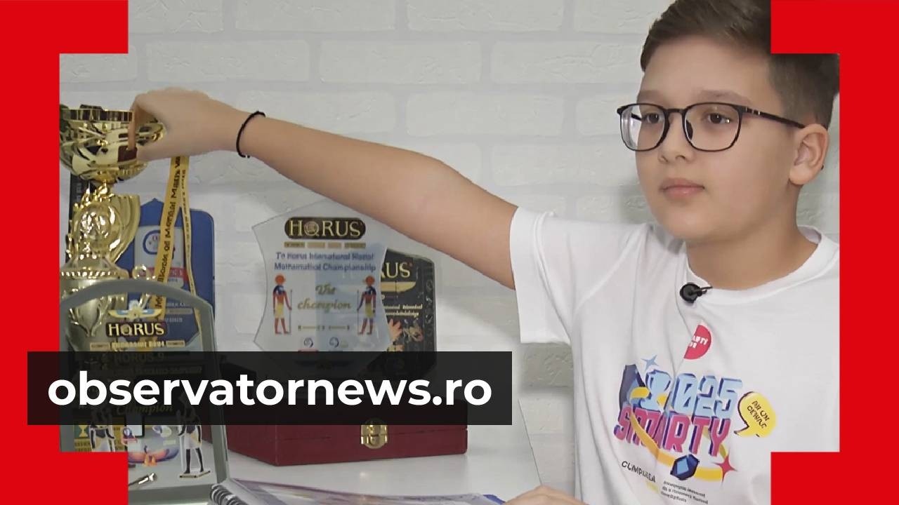 Kevin, elevul român care a stabilit un record mondial la calcule rapide la doar 10 ani