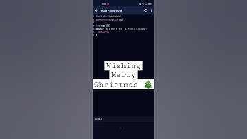 Wishing Merry Christmas using C++ #merrychristmas #coding #shorts