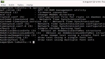 apropos command in Unix