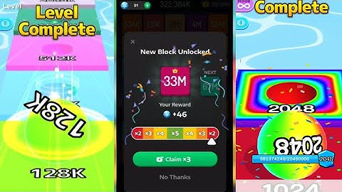 [Unlocked 33M ] 2048 Merge Games - M2 Blocks / Ball Run 2048 / Ball Run Infinity All Levels gameplay