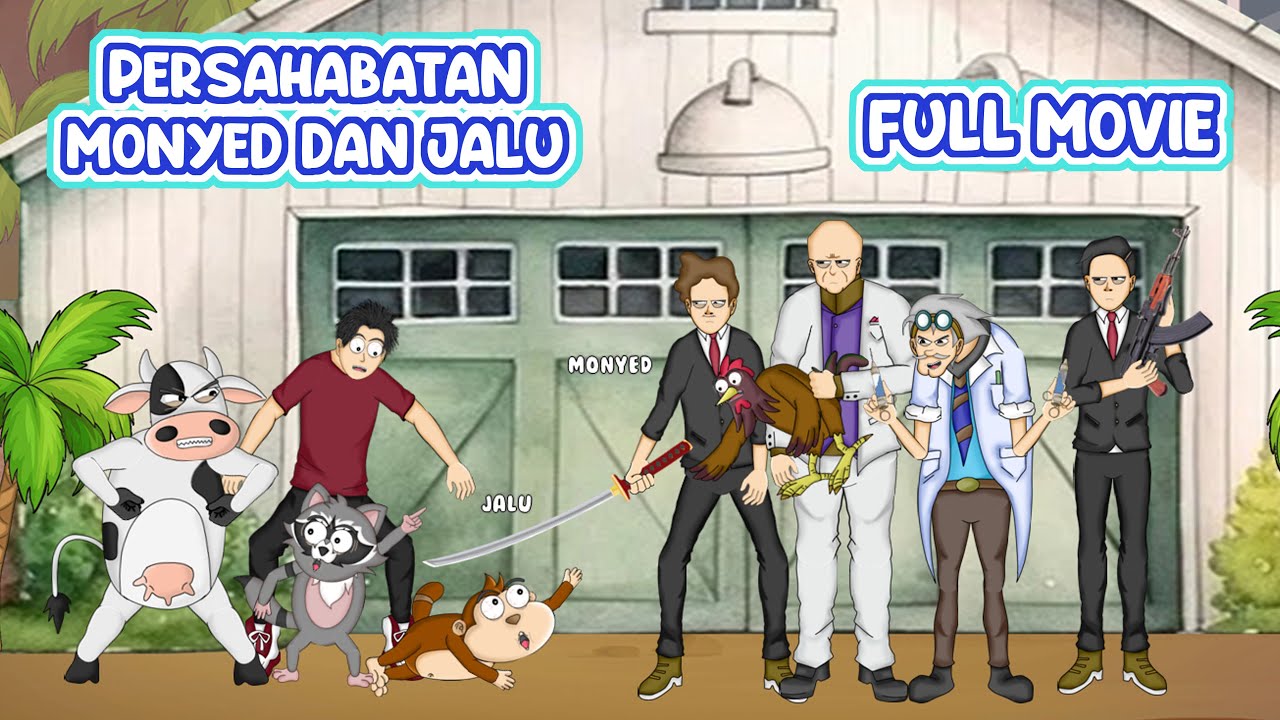 PERSAHABATAN MONYED DAN JALU FULL MOVIE - Animasi Podtoon