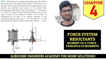 Force System Resultants Moments Chapter 4 (Hibbeler Statics 14th Edition) Engineers Academy