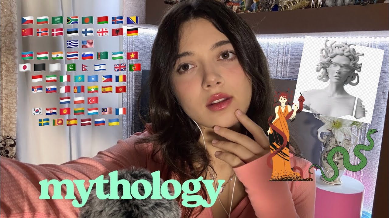 ASMR 🌿 Greek Mythology Whisper 🐍 — The Story of Medusa in 65 Languages