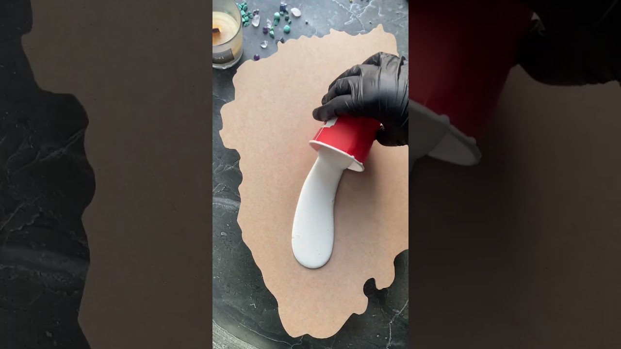 Создание часов из эпоксидной смолы 