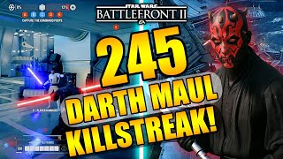 245 Darth Maul Gameplay/Killstreak - Star Wars Battlefront 2