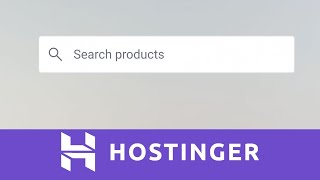 Step By Step Guide To Add A Product Search Bar In Hostinger Website Builder