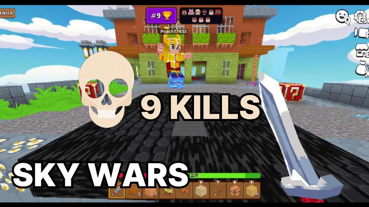 I killed 9 people in one game in Sky wars. (minefun.io) #34