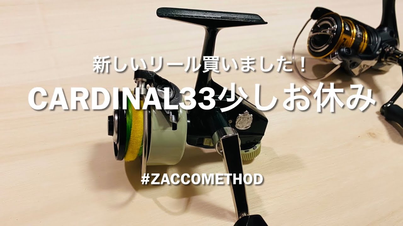 新しいリール買いました！カーディナル33少しお休み #zaccomethod