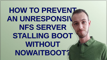 Unix: how to prevent an unresponsive nfs server stalling boot without nowaitboot?