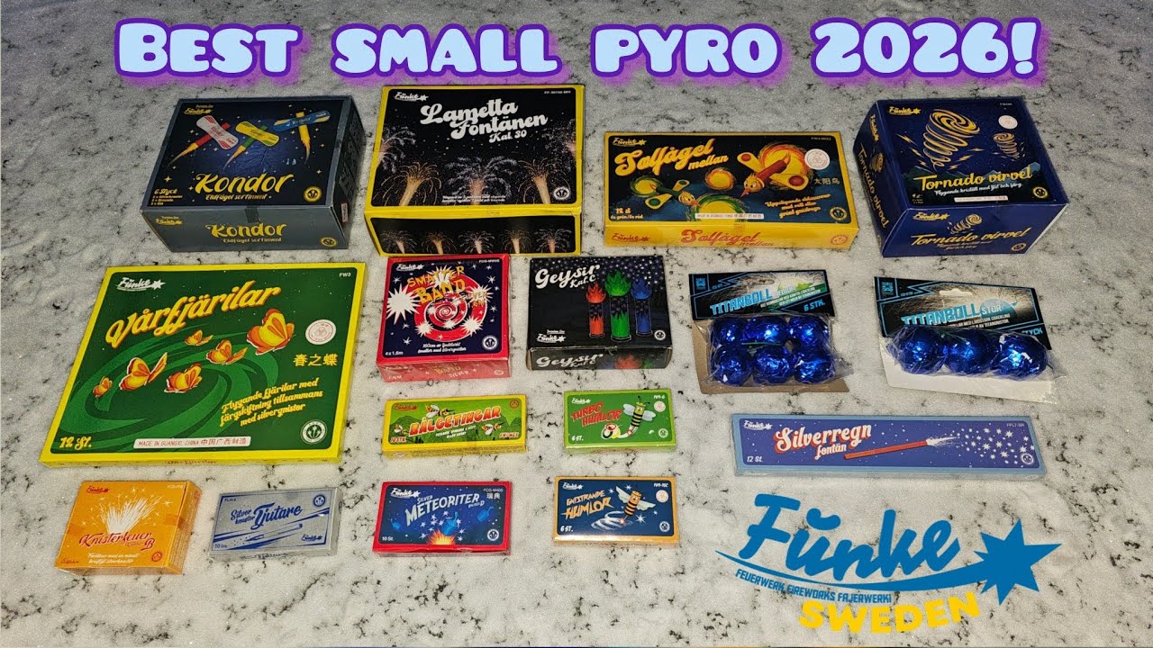 Testar Sveriges bästa småpyro 2026 från Funke!!! 