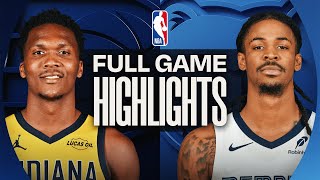 PACERS at GRIZZLIES | FULL GAME HIGHLIGHTS | October 25, 2025