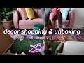 decor shopping & unboxing for my maximalism living room