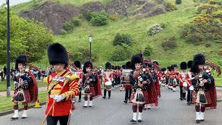 Marching into Holyrood Palace