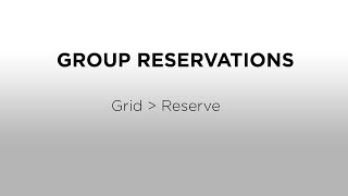 Group Reservations