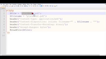 How to display pdf file using php