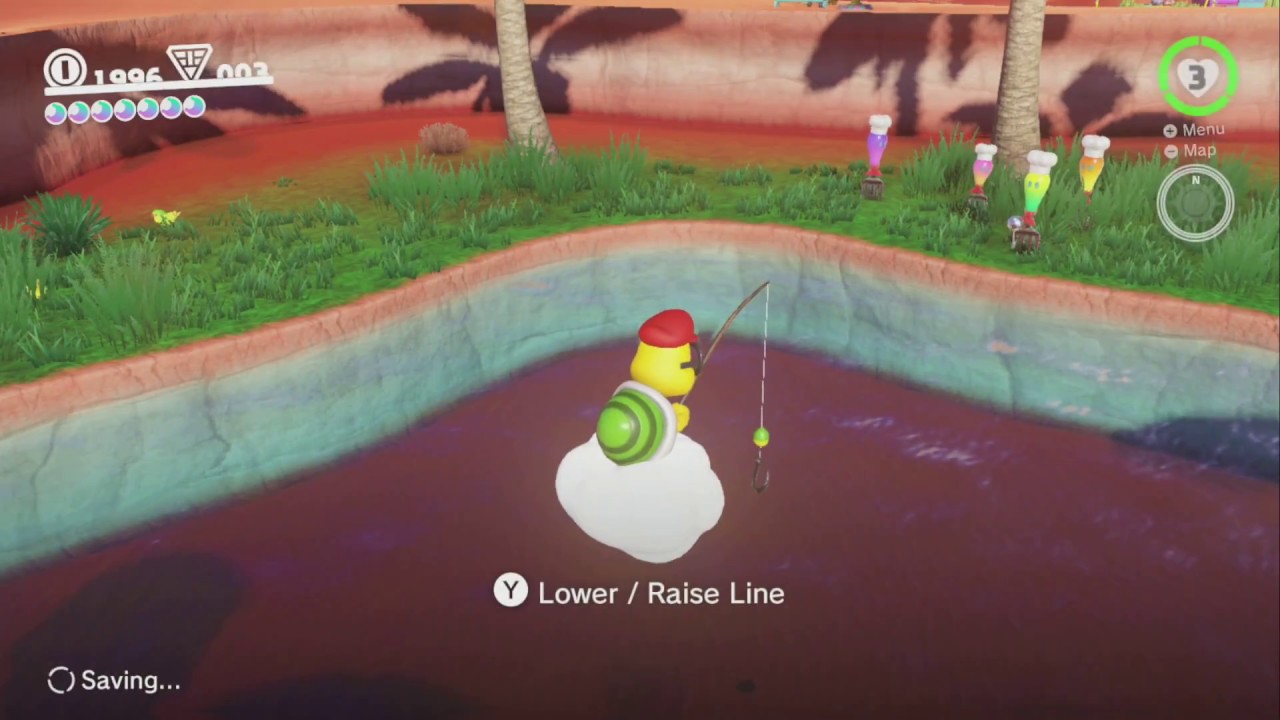 Fishing In The Oasis Super Mario Odyssey No Commentary 1bg - fire breathing rubber duckies of roblox roblox
