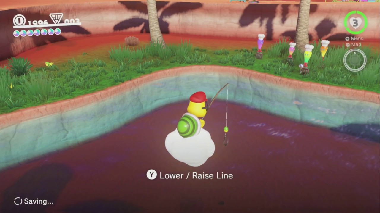 Fishing in the Oasis SUPER MARIO ODYSSEY NO COMMENTARY 1bg YouTube