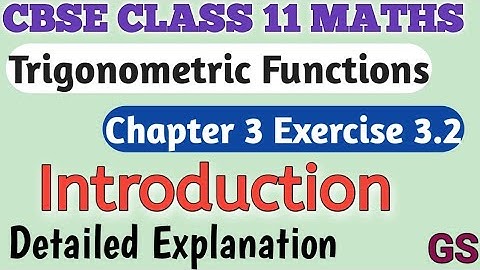 Chapter 3 - Exercise 3.2 Introduction -Trigonometric Functions- CBSE Class 11th Maths | Tamil -NCERT