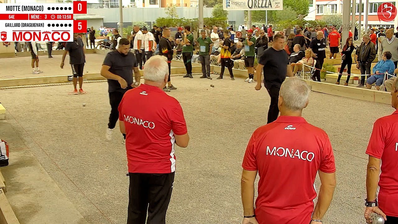 Miniature : 64e MOTTE (Monaco) vs Gaillard (Draguignan) : International à pétanque de Monaco 2022