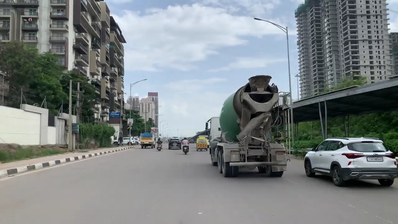 Scenic Drive from Shaikpet Flyover to Financial District Gachibowli  Myscape Properties Hyderabad 12