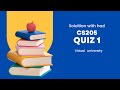 cs205 Quiz no 1 _2024