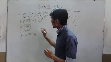 Exercise 6.3 - Question 1 NCERT/CBSE Solutions for Class 8th Maths (Squares and Square Roots)