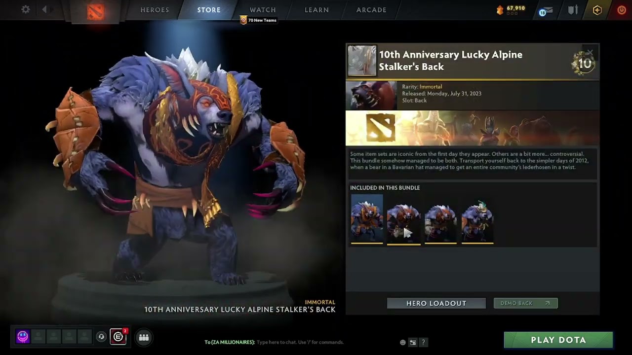 Dota 2 10 year Anniversary Treasure