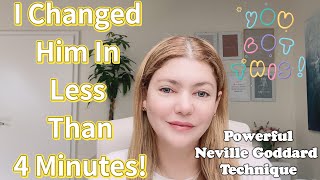 Manifest Anything In 4 Minutes | Neville Goddard Method