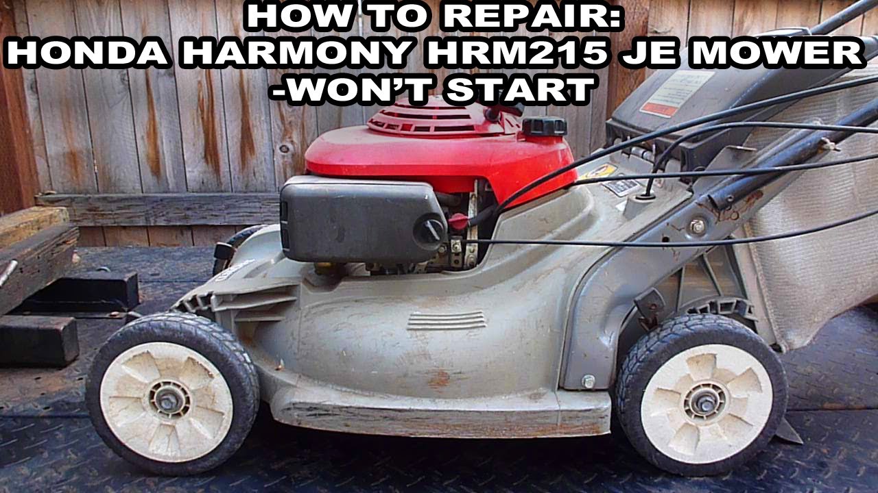 Как отремонтировать Honda Harmony HRM215 SXA SDA JE, который не заводится после простоя с топливом.