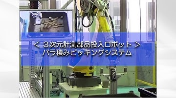 ＜3次元計測部品投入ロボット＞バラ積みピッキングシステム