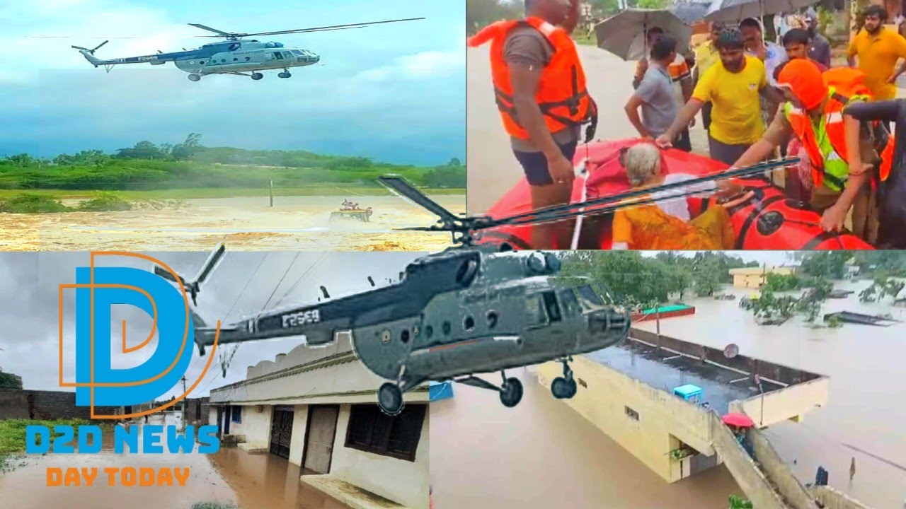 Floods: 10,694 Persons From 108 villages Rescued | 6 from Moranchapalli Rescued Army Helicopters T.S