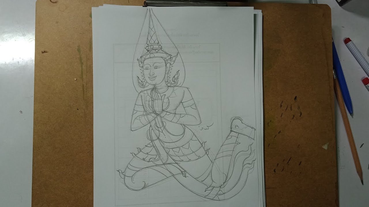 วิธีวาดภาพเทวดาท่าเหาะ