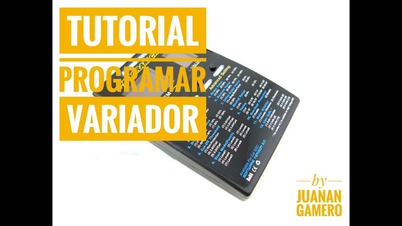 tutorial, programar el variador con la tarjeta