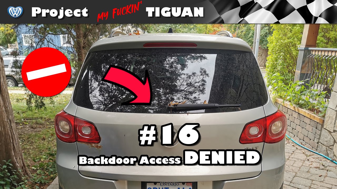Tiguan MK1 - Tailgate not opening - Trim removal + diagnosis (NOT SOLVED!) - Episode #16