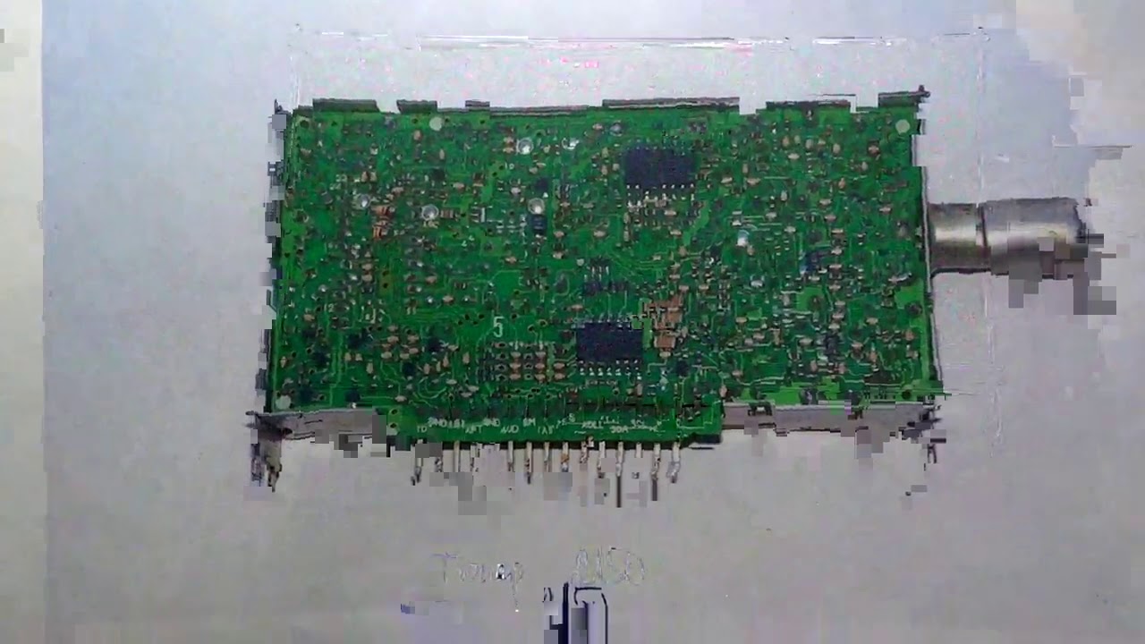 Ремонт телевизора Toshiba 2150XS. Горизонтальная полоса. - YouTube