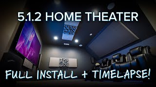 5.1.2 Home Theater Tour + Timelapse w/ Heco Speakers, Sony TV, SVS Sub & Integra