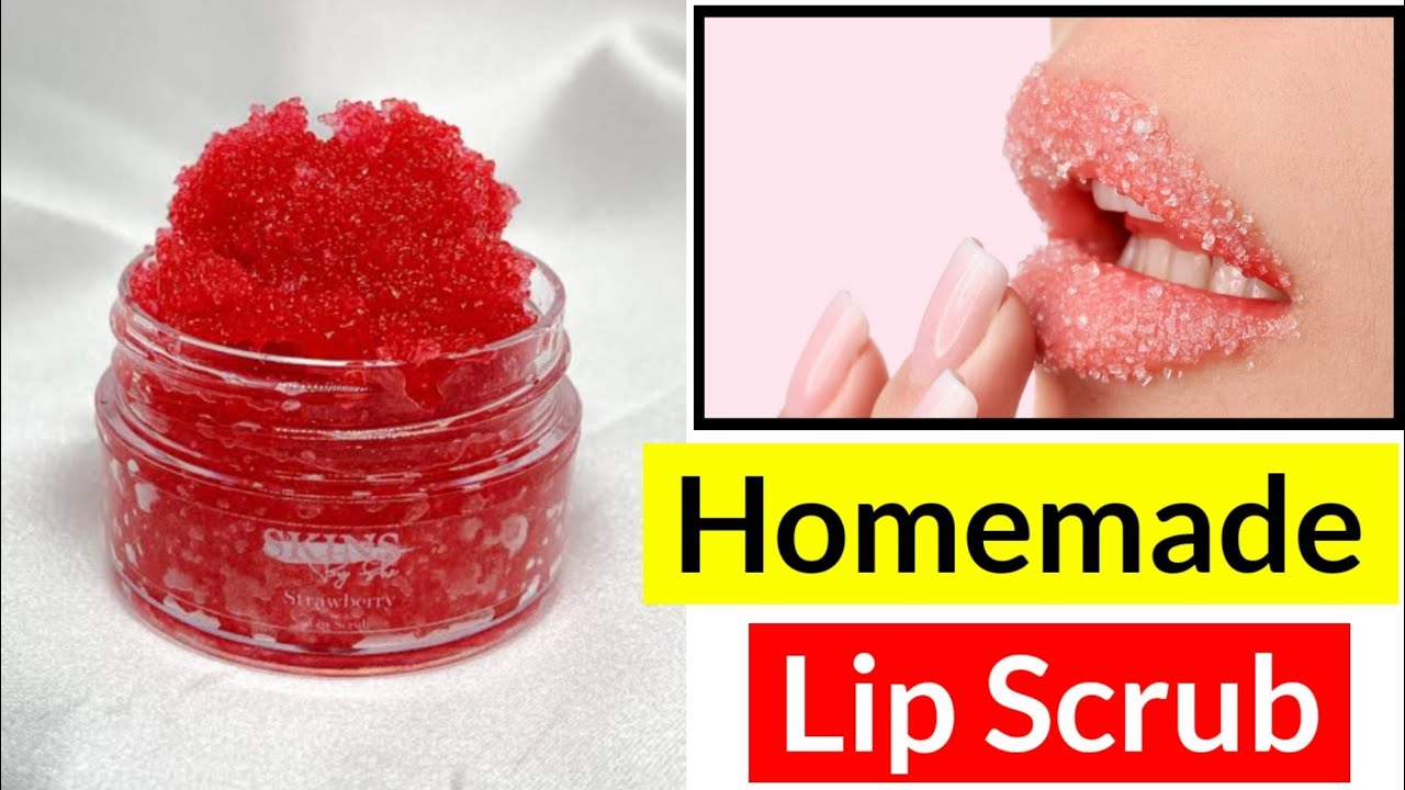 how to make sugar scrub for lips at home YouTube
