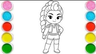 KPop Demon Hunters Coloring Pages How to Color in Rumi