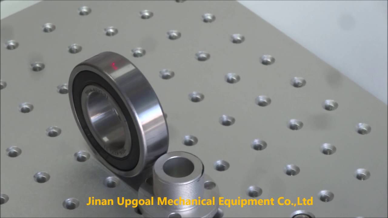 Logo Marking on Bearing with 20W Fiber Laser Marking Machine