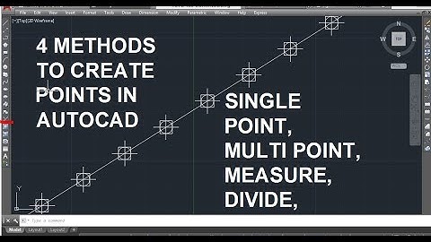 19 (DRAW TOOL) (PO) POINT COMMAMD IN AUTOCAD, SINGLE POINT, MULTI POINT, DIVIDE, MEASURE,